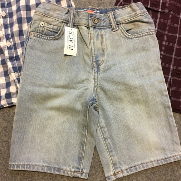 Boy Size 5 Clothing Lot 3x Pieces Bulk Summer Gingham Coastal Outdoor Cotton - Picture 2 of 13